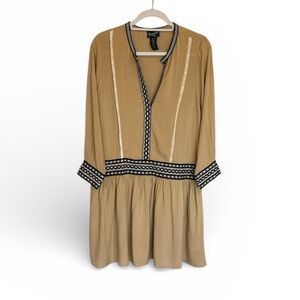 Wrangler Retro Tan Western Dress Medium NWT